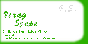 virag szepe business card